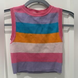 ZARA Striped Colorblock Tank - Size Small